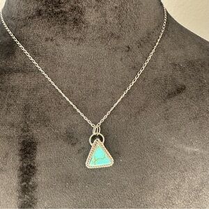 Silver and Turquoise Necklace‎